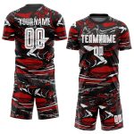 Personalized Red-White Soccer Jersey Sublimation Uniform for Teams and Players Personalized Figure White-Red Sublimation