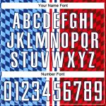 Custom Soccer Jersey White-Royal Sublimation Personalized Figure Uniform Personalized Figure White-Royal Sublimation Soccer