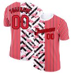 Personalized Flamingo Performance T-Shirt in Red, Black, and White - 3D Animal Design Personalized Fire Red Black-White 3D