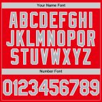 Custom Team Baseball Jersey - Personalized Fire Red Gray-White with Name and Number Personalized Fire Red Gray-White Authentic
