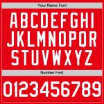 Custom Team Baseball Jersey - Personalized Fire Red & White Jersey with Name & Number Personalized Fire Red White Authentic