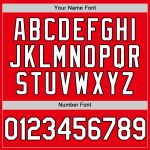 Personalized Red Baseball Jersey with White and Black Accents - Custom Sports Apparel Personalized Fire Red White-Black Baseball