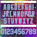 Custom Name Number 3D Basketball Jersey - Personalized Galactic Light Blue-White Authentic Team Gear Personalized Galactic