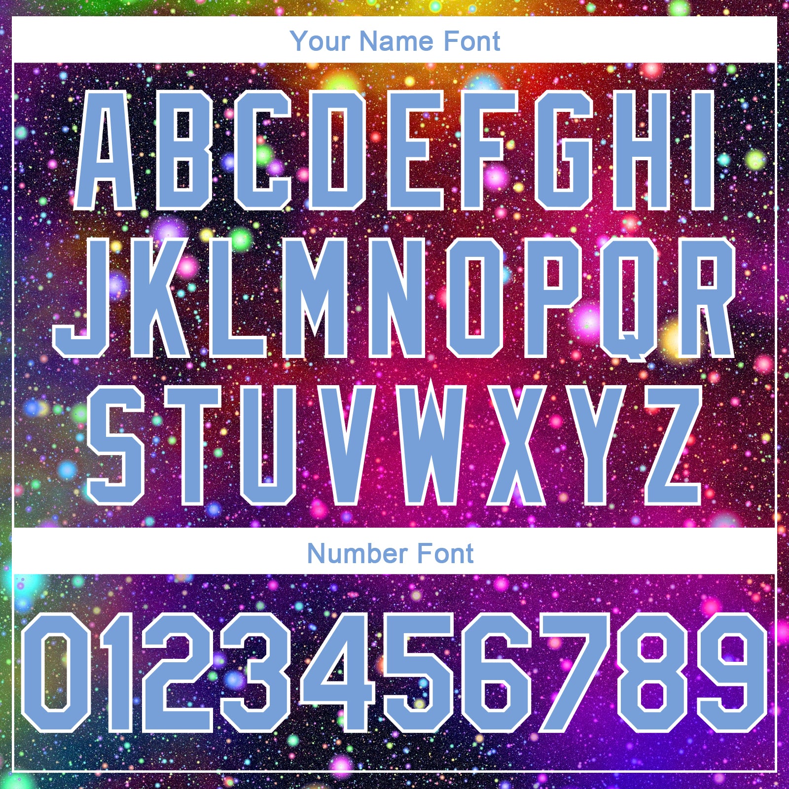 Personalized 3D Basketball Jersey Light Blue-White Galactic Design Personalized Galactic Light Blue-White 3D Basketball Jersey - Image 4