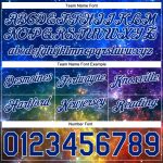 Custom Name and Number Galactic Royal-White 3D Basketball Shorts - Personalized Authentic Team Apparel Personalized Galactic