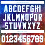 Personalized 3D Galactic Baseball Jersey - White-Light Blue Authentic Design Personalized Galactic White-Light Blue 3D Authentic