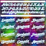 Custom Name and Number 3D Baseball Jersey - Personalized Galactic White and Light Blue Design Personalized Galactic White-Light