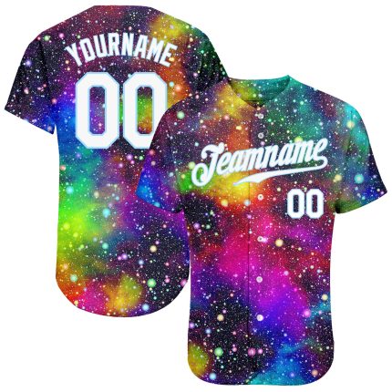 Custom white and light blue baseball jersey