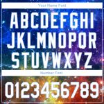 Custom Name Number 3D Performance Golf Polo Shirt - Personalized Galactic White Light Blue Design Personalized Galactic White-Light