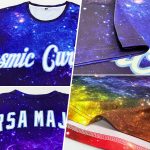 Custom Name and Number 3D Performance T-Shirt in Galactic White-Light Blue for Teams Personalized Galactic White-Light Blue