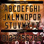 Custom Name and Number Personalized Gold Black 3D Pattern Billiards Baseball Jersey Authentic Design Personalized Gold Black