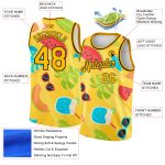 Personalized Gold Black 3D Basketball Jersey for Summer Hawaii Beach Holiday Personalized Gold Black 3D Summer Hawaii Beach