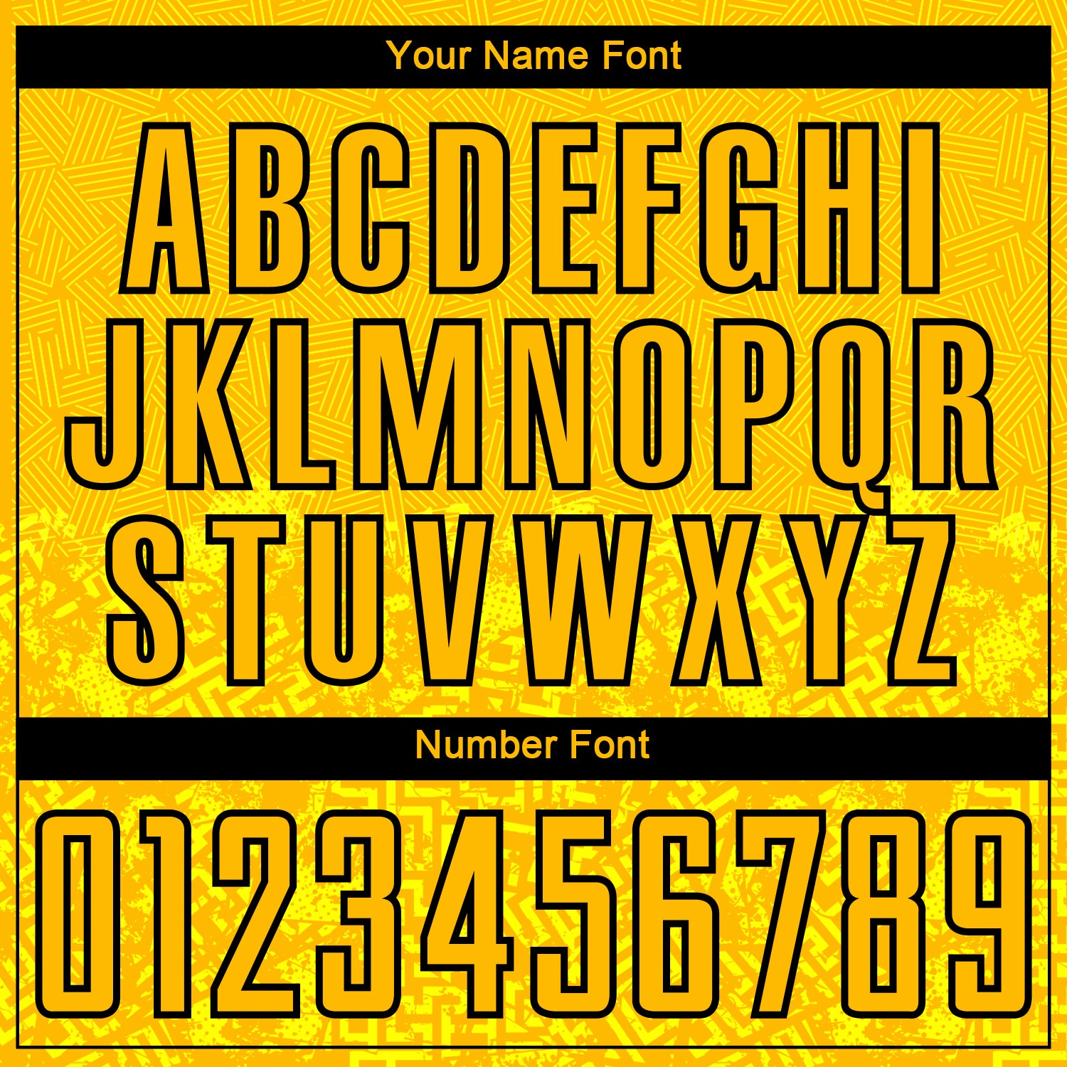 Personalized Gold Black Geometric Shapes Sublimation Soccer Uniform Jersey Team Custom Name and Number Custom Name Number Personalized Gold Black Geometric Soccer Jersey Uniform Personalized Gold Black Geometric Shapes Sublimation - Image 6