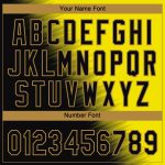 Custom Name Number Personalized Authentic Gold Black Baseball Jersey 3D Pattern Design Team Personalized Gold Black-Old Gold