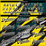 Custom Personalized Varsity Letterman Jacket - Gold Black 3D Pattern Bomber with Team Name and Number Personalized Gold Black-Old