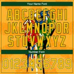 Custom Black History Month 3D Pattern Bomber Jacket with Personalized Name & Number - Gold Varsity Letterman Style Personalized