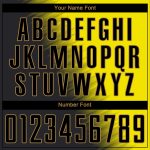 Custom Soccer Uniform Jersey - Personalized Gold Black Sublimation with Team Name and Number Personalized Gold Black-Old
