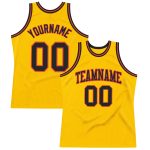 Personalized Gold Black Orange Throwback Basketball Jersey for Men Personalized Gold Black-Orange Throwback Basketball Jersey