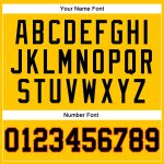 Personalized Gold and Black Basketball Jersey with Pinstripes in Black and Orange Personalized Gold Black Pinstripe Black-Orange