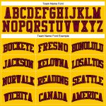 Personalized Maroon Basketball Jersey with Gold Black Pinstripes Personalized Gold Black Pinstripe Maroon Basketball Jersey