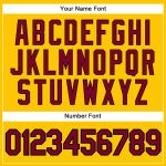 Custom Maroon Black Basketball Jersey with Personalized Name Number - Authentic Gold Black Pinstripe Team Jersey Personalized