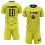 Custom Gold and Black Soccer Jersey - Personalized Sublimation Uniform Personalized Gold Black Sublimation Soccer Uniform
