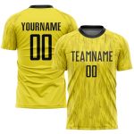 Custom Name Number Soccer Jersey Personalized Gold Black Sublimation Uniform Team Personalized Gold Black Sublimation Soccer