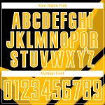 Custom Soccer Jersey with Personalized Name and Number, Gold Black-White Arrow Shapes Design Personalized Gold Black-White