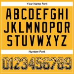 Custom Name and Number Baseball Jersey - Personalized Gold Black-White Authentic Drift Fashion Team Jersey Personalized Gold