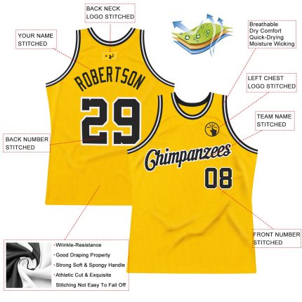 Personalized Gold Black White Basketball Jersey Authentic Throwback Personalized Gold Black-White Authentic Throwback Basketball