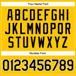 Custom Team Name Number Baseball Jersey Shirt - Personalized Gold Black-White Authentic Throwback Rib-Knit Personalized Gold