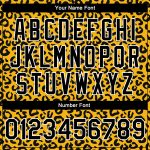 Custom Name Number Varsity Bomber Jacket 3D Leopard Print Black White Gold Full-Snap Design for Team Sports Personalized