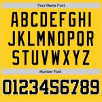 Custom Basketball Jersey with Personalized Name and Number, Gold Black-White Round Neck Rib-Knit Design Personalized Gold