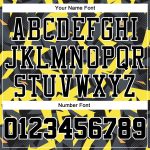 Custom Name Number Basketball Jersey Sublimation Round Neck Gold Black-White Team Suit Personalized Gold Black-White Round