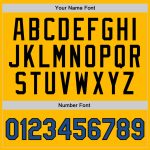 Personalized Gold Basketball Jersey - Black Authentic Throwback Style Personalized Gold Blue-Black Authentic Throwback Basketball