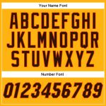 Custom Name Number Personalized Gold Brown-Orange Baseball Jersey - Authentic Team Apparel Personalized Gold Brown-Orange
