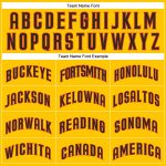 Custom Name and Number Personalized Authentic Basketball Jersey - Gold Brown-Orange Throwback Style Personalized Gold Brown-Orange