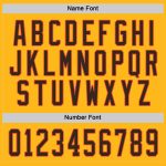 Personalized Gold Brown and Orange Hockey Jersey for Fans and Players Personalized Gold Brown-Orange Hockey Jersey