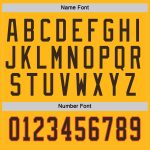Custom Team Name and Number Personalized Hockey Jersey Gold Brown-Orange Personalized Gold Brown-Orange Hockey Jersey Team