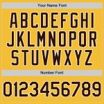 Custom Name and Number Personalized Baseball Jersey in Gold Brown-White Line, Authentic Team Apparel Personalized Gold Brown-White