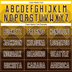 Custom Name Number Soccer Jersey Uniform - Personalized Brown White Gold Sublimation Team Gear Personalized Gold Brown-White