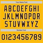 Custom Team Name & Number Unisex Softball Jersey - Personalized Gold Brown-White Two-Button Design Personalized Gold Brown-White