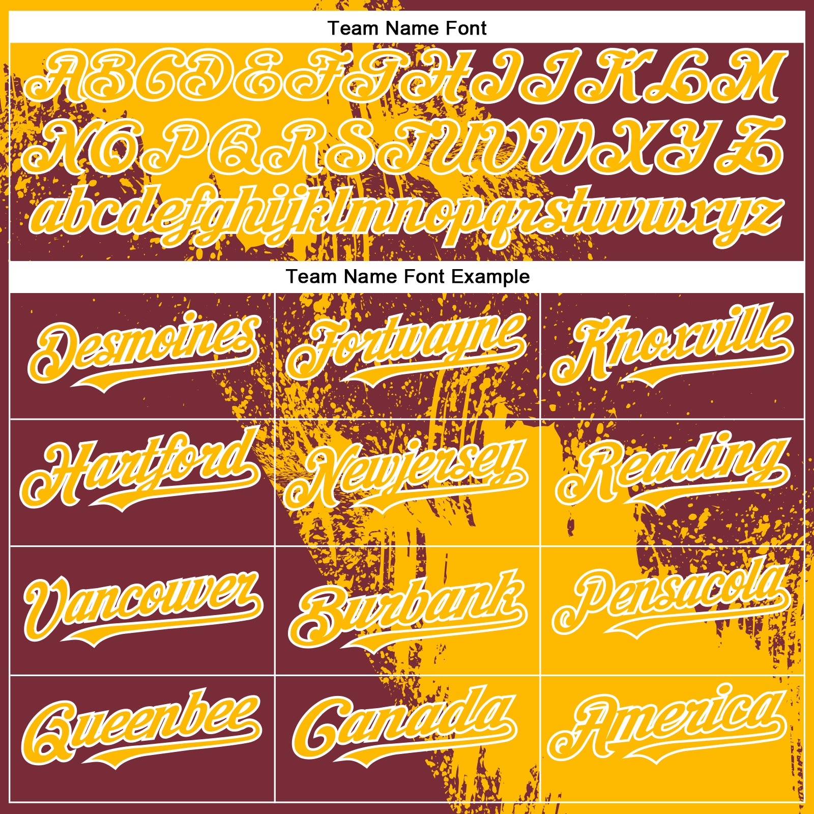 Personalized Gold Burgundy-White 3D Pattern Design Abstract Brush Stroke Authentic Baseball Jersey Team Custom Name and Number Custom Name Number Baseball Jersey - Personalized 3D Abstract Brush Stroke Design in Gold and Burgundy-White Personalized - Image 4