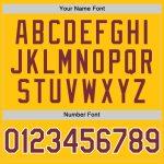 Custom Team Name and Number Performance T-Shirt - Personalized Burgundy and White Gold Design Personalized Gold Burgundy-White
