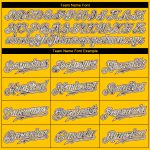 Custom Name and Number Personalized Gold Camo-Purple Basketball Jersey - Authentic Throwback Design Personalized Gold Camo-Purple