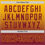 Custom Name and Number Personalized Gold Crimson Baseball Jersey - Authentic Fade Fashion Team Jersey Personalized Gold Crimson