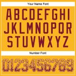 Custom Name and Number Personalized Gold Crimson-Cream Baseball Jersey - Authentic Drift Fashion Team Apparel Personalized
