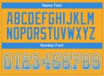 Personalized Gold Electric Blue White Football Jersey Custom Name Number Mesh Drift Fashion Team Personalized Gold Electric