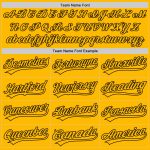 Personalized Gold-Black Baseball Jersey - Authentic Custom Team Apparel Personalized Gold Gold-Black Authentic Baseball Jersey