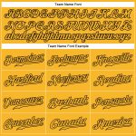 Custom Gold Black Baseball Jersey with Personalized Name and Number - Authentic Team Apparel Personalized Gold Gold-Black